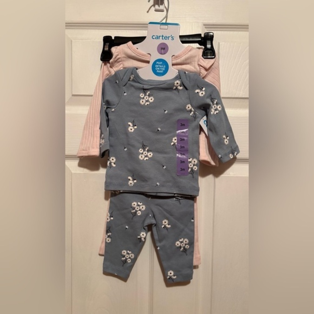 NWT Carter's 4 Piece  Set - Gray and Pink